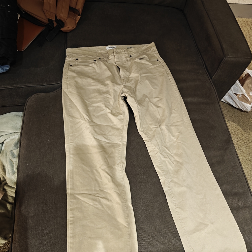 Goodfellow & Co Beige Straight-Leg Pants